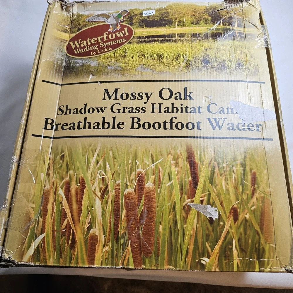 *NIB*Mossy Oak Men's Shadow Grass Habitat Camo Waterfowl Bootfoot Wader Size 11